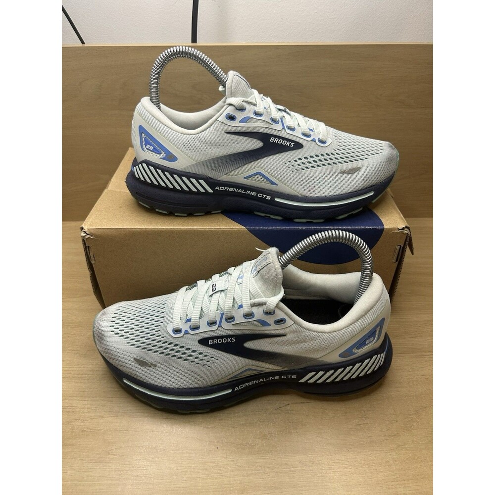 Brooks Womens Adrenaline GTS 23 1203811B471 Blue Running Shoes Sneakers Size 6.5